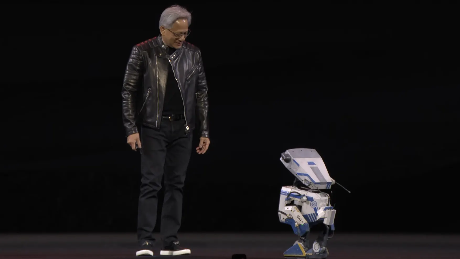 CEO da NVIDIA e Robô