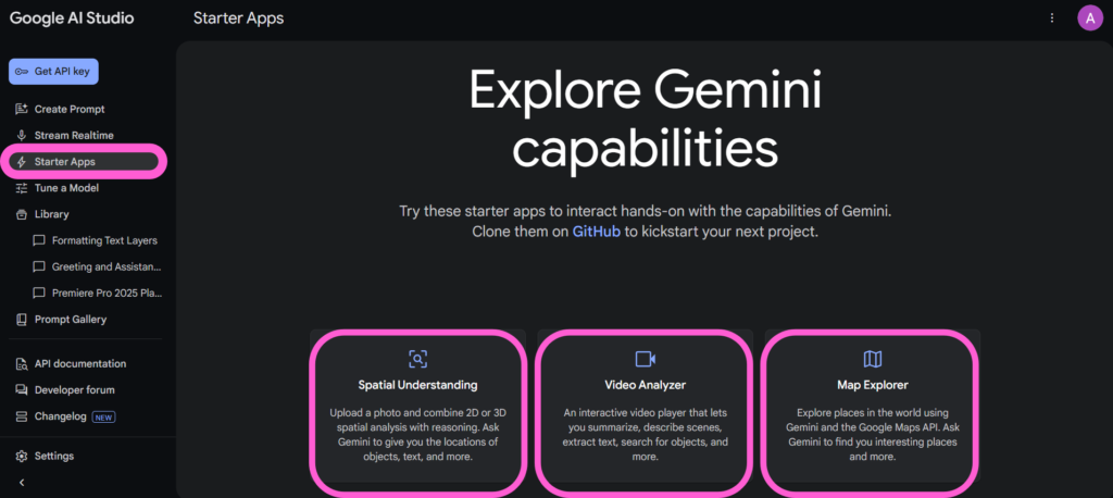 Starter Apps AI Studio