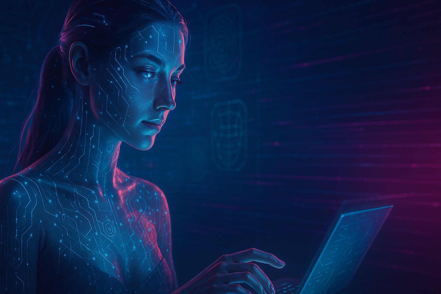 Avatar de IA realista criado em 2025